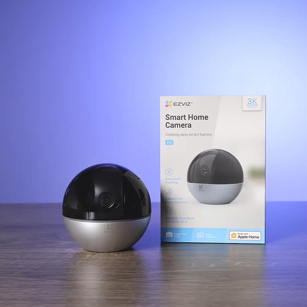 3K Wi-Fi Apple home смарт камера Ezviz E6 (5W2F,4mm cs-e6) - Фото 5